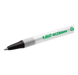 Bic Ecolutions Retractable Ballpoint Pen - Black - Pack of 50