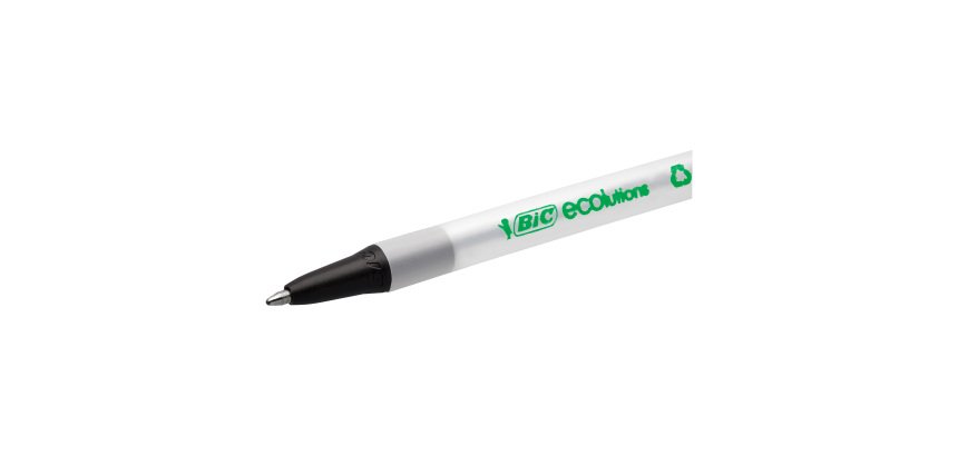Bic Ecolutions Retractable Ballpoint Pen - Black - Pack of 50