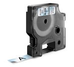 Dymo D1 S0720500 / 45010 Authentic Label Tape Self Adhesive Black Print on Clear 12 mm x 7m