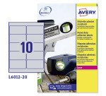 AVERY Zweckform Labels L6012 Silver 200 labels per pack