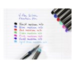 Pilot V-Pen Silver Fountain Pen 0.5 mm Black