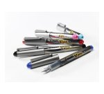 Pilot V-Pen Silver Fountain Pen 0.5 mm Black