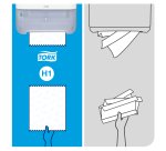 Tork Hand Towels Without feather edge White 2 Ply 290067 6 Rolls of 625 Sheets