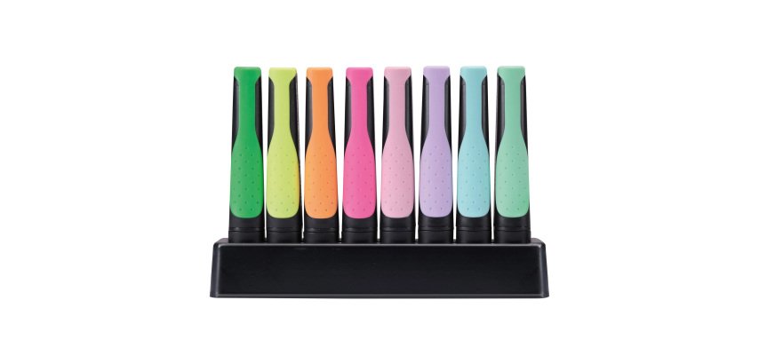 STABILO GREEN BOSS Highlighter Extra Broad Chisel 2-5 mm Refillable Pack of 8