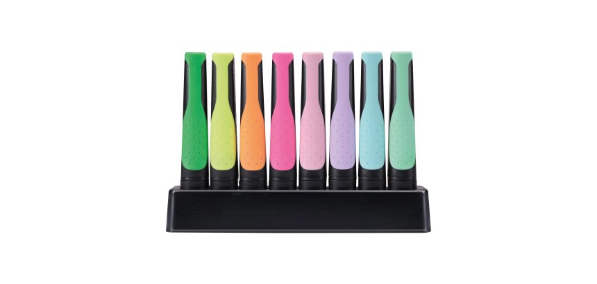 STABILO GREEN BOSS Highlighter Extra Broad Chisel 2-5 mm Refillable Pack of 8
