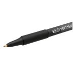 BIC Soft Feel Retractable Ballpoint Pen Grip Medium 0.4 mm Black Pack of 12