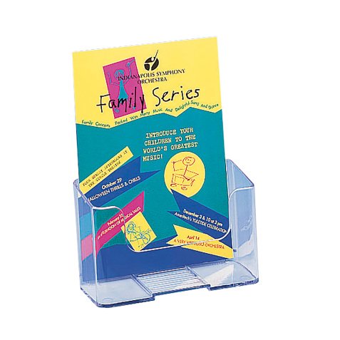 Portadepliant a scomparto unico  Single A5 trasparente acrilico 16,5 x 9 x 23,2 cm