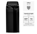 Distruggidocumenti Fellowes Automax 550C, taglio a frammento, 550 fogli, nero
