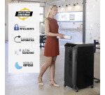 Distruggidocumenti Fellowes Automax 550C, taglio a frammento, 550 fogli, nero