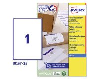 Avery Inkjet Labels J8167-25 White 25 labels per pack