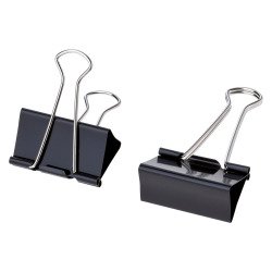 <strong>Card holder clips Molho Leone 50 mm Black 12 units</strong>