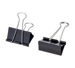 Card holder clips Molho Leone 50 mm Black 12 units