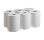 Scott Essential Slimroll Hand Towels Rolled White 1 Ply 6695 6 Rolls of 190 m