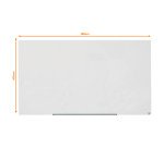 Lavagna magnetica in vetro Nobo bianco 190 x 100 cm
