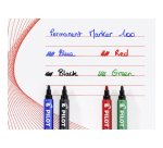 Pilot 100 Permanent Marker Fine Bullet Black Pack of 12