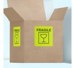 Etichette adesive Tico in carta fluorescente gialla 70x36mm, 24 etichette per foglio, adesivo permanente, laser/inkjet, 70 fogli