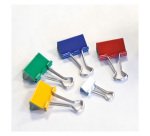 Lebez folback double clips assorted colours 566 60 Pieces