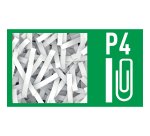 Distruggidocumenti Leitz IQ Home Taglio a frammento livello di sicurezza p-4 10 fogli