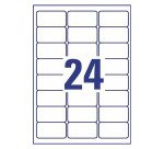 AVERY Zweckform L4773REV-20 Labels 63.5 x 33.9 mm White Rectangular 20 Sheets of 24 Labels