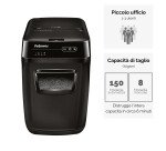 Distruggidocumenti Fellowes Automax 150C, taglio a frammento, 150 fogli, nero