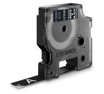 Dymo D1 1978365 Authentic Durable Label Tape Self Adhesive White Print on Black 12 mm x 3m