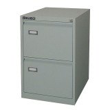 Classificatore monoblocco Kubo in Metallo a 2 Cassetti Colore Grigio, Fornito Montato