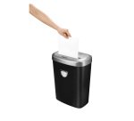 Distruggidocumenti Fellowes 53C, taglio a frammento, 10 fogli, grigio/nero