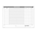 Blocco presenze mensili duplice copia Data Ufficio Bianco rigato non perforato 29,7 x 21,5 cm carta