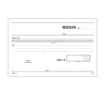 Blocchi ricevute generiche Data Ufficio Bianco rigato perforato 16,8 x 16,8 cm carta