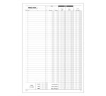 Prima nota cassa e cassa-banca Data Ufficio Bianco rigato perforato 21,5 x 29,7 cm carta