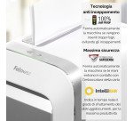 Distruggidocumenti Fellowes LX-221 taglio a microframmento livello di sicurezza P5 - 20 fogli - bianco