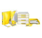 Leitz WOW Letter Tray 5226 A4 Yellow 25.5 x 35.7 x 7 cm