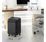 Distruggidocumenti Fellowes LX-211 taglio a microframmento livello di sicurezza P5 - 15 fogli - nero