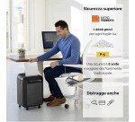 Distruggidocumenti Fellowes LX-211 taglio a microframmento livello di sicurezza P5 - 15 fogli - nero