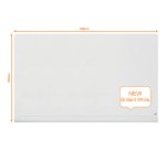 Lavagna magnetica in vetro Nobo Impression Pro con vassoio porta accessori nascosto bianco brillante 190 x 100 cm