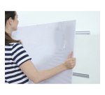 Lavagna magnetica in vetro Nobo Impression Pro con vassoio porta accessori nascosto bianco brillante 190 x 100 cm