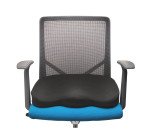 KENSINGTON Cuscino da seduta ergonomico in Memory Foam, Nero