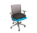 KENSINGTON Cuscino da seduta ergonomico in Memory Foam, Nero