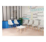 Tavolino attesa Paperflow Woody faggio l 60 x p 60 x h 40 cm