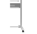 Lavagna bianca mobile Nobo Classic in vetro bianco brillante 120 x 90 cm