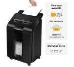 Distruggidocumenti Fellowes Automax 100M, taglio a microframmento, 100 fogli, nero