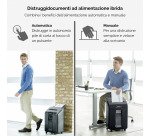 Distruggidocumenti Fellowes Automax 100M, taglio a microframmento, 100 fogli, nero