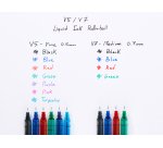 Penna roller V5 Hi-Tecpoint punta ago fine 12 pz