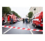 Nastro segnaletico Geko rosso e bianco, 70 mm x 200 m