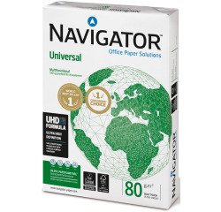 Carta A4 Navigator Universal 80g 5 risme da 500 fogli - Carta per stampa e fotocopie