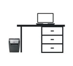 Distruggidocumenti Rexel Momentum X406 - taglio a frammenti - livello di sicurezza P4