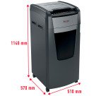 Distruggidocumenti Rexel Optimum Autofeed+ 750M, Taglio Micro, Sicurezza P-5, 750 Fogli, 140L