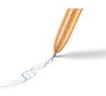 Penna a sfera a scatto BIC 4 Colori Champagne fusto dorato con bollicine al tatto, 1mm