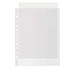Buste a perforazione Universale 100% riciclate Esselte Deluxe 22 x 30 cm trasparente polipropilene finitura goffrata a buccia d'arancia spessore alto 100 unità