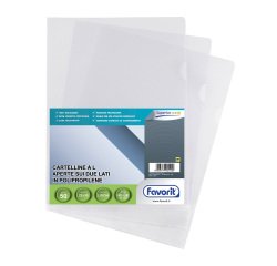 Buste a "L" FAVORIT Superior A4 Trasparente polipropilene 60 µ 50 unità